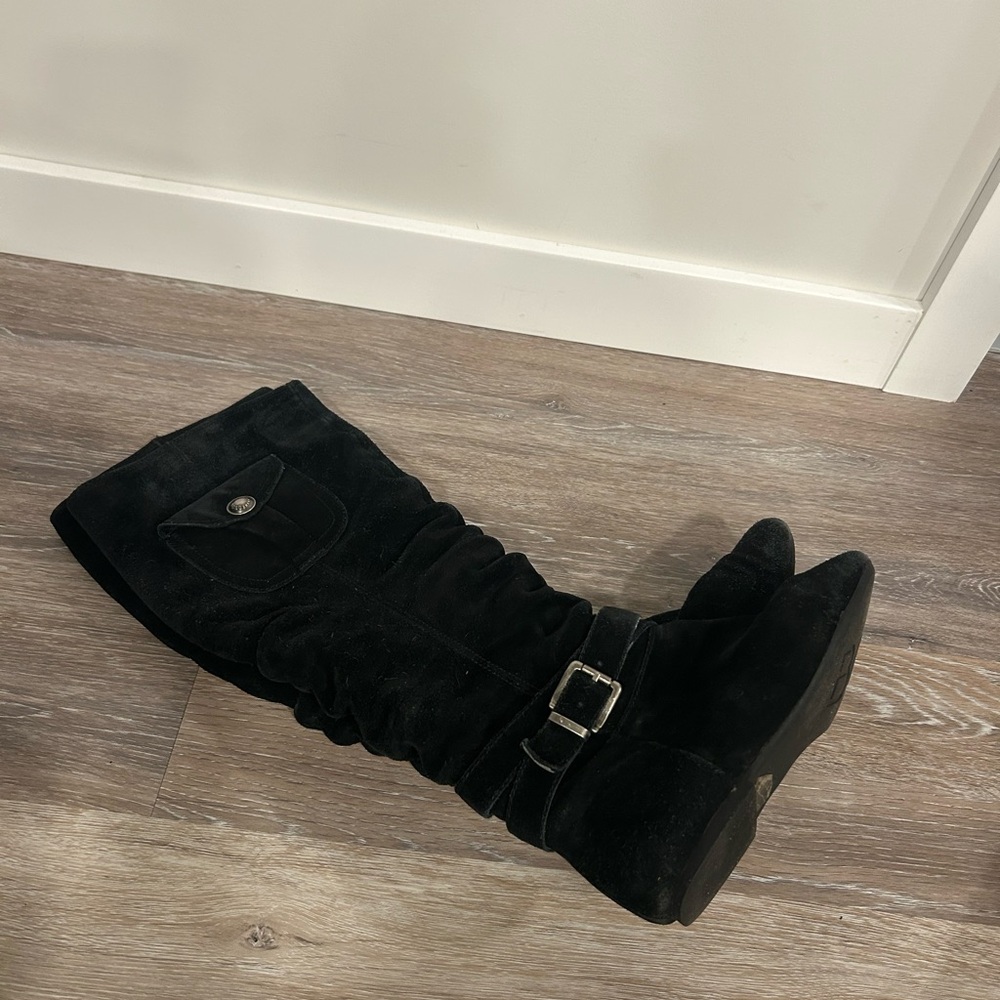 Women's Black Suede Boots